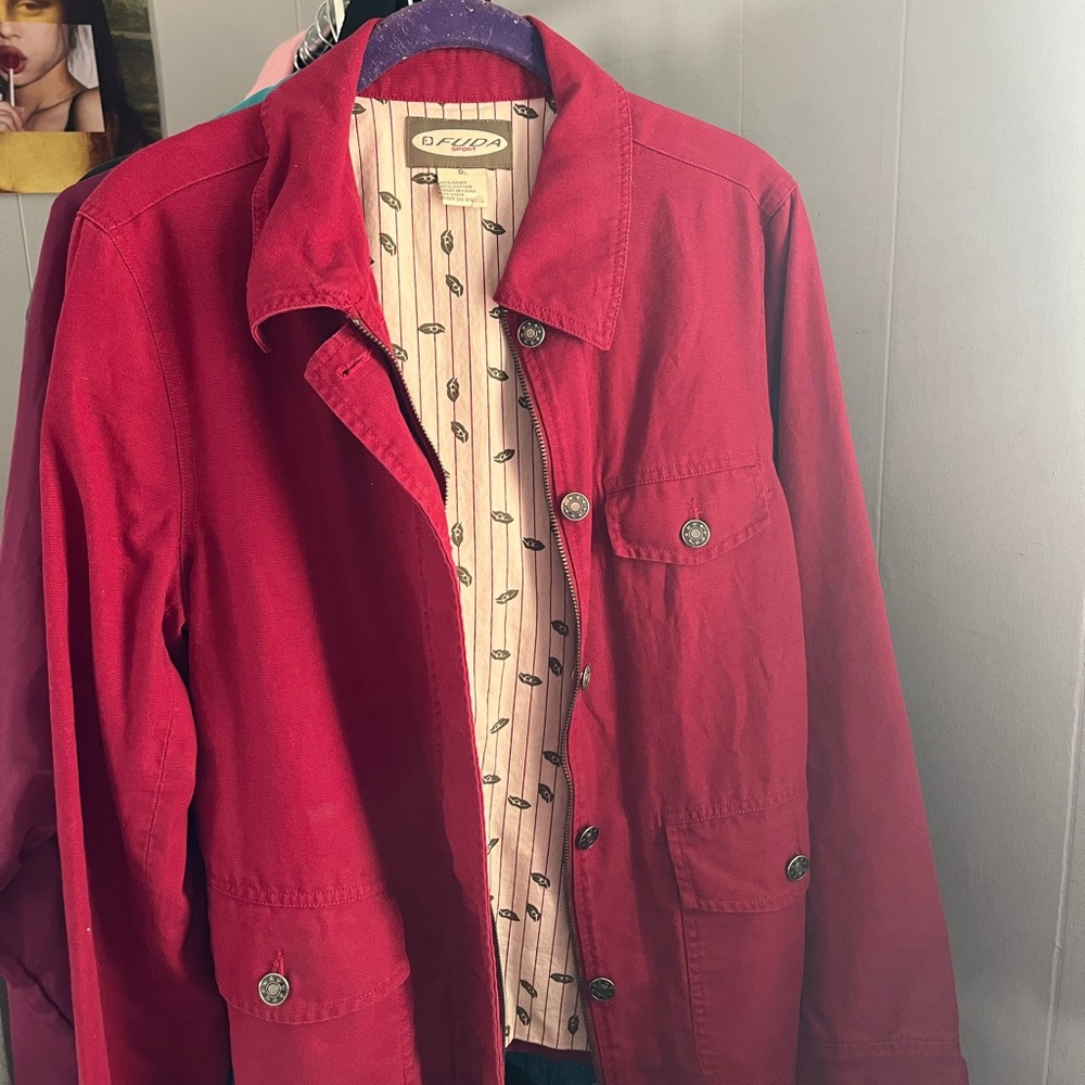 Vintage red Fuda jacket